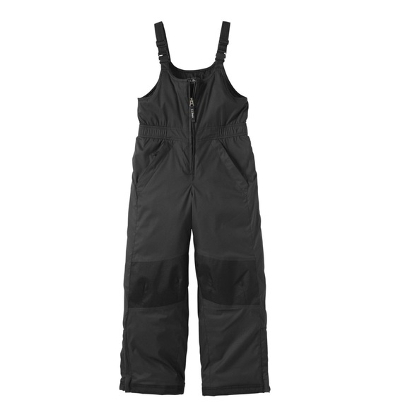 L.L. Bean Kids' Black Snow Bib